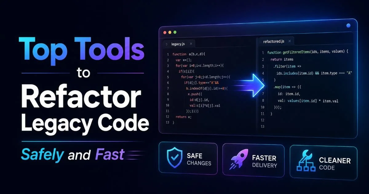 Top Tools to Refactor Legacy Code Safely and Fast