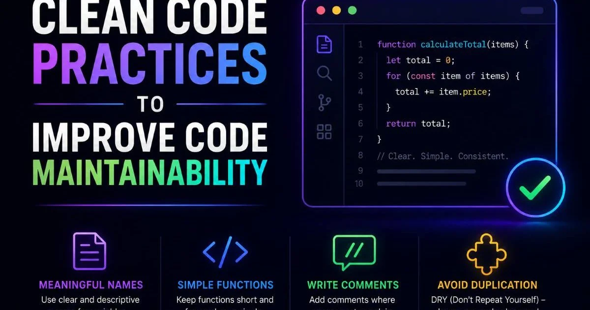 Clean Code Practices to Improve Code Maintainability